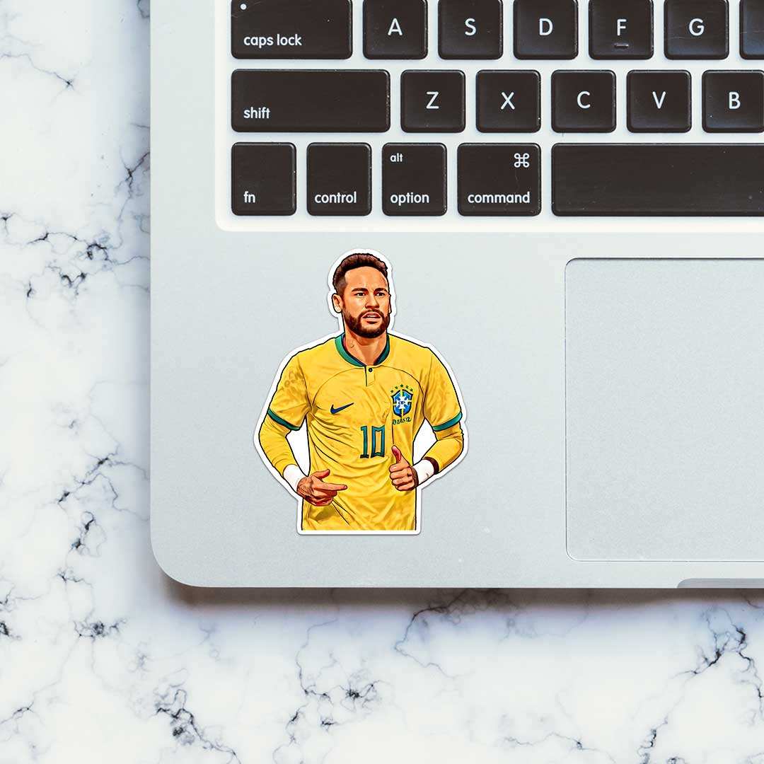 Neymar Jr Brazil 2.0 Sticker waterproof vinyl decal for laptop, bike, car & bottle