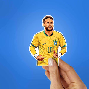Neymar Jr Brazil 2.0 Sticker waterproof vinyl decal for laptop, bike, car & bottle