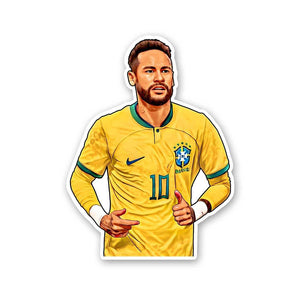Neymar Jr Brazil 2.0 Sticker waterproof vinyl decal for laptop, bike, car & bottle