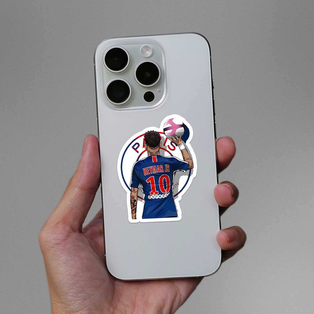 Neymar Sticker waterproof vinyl decal for laptop, bike, car & bottle
