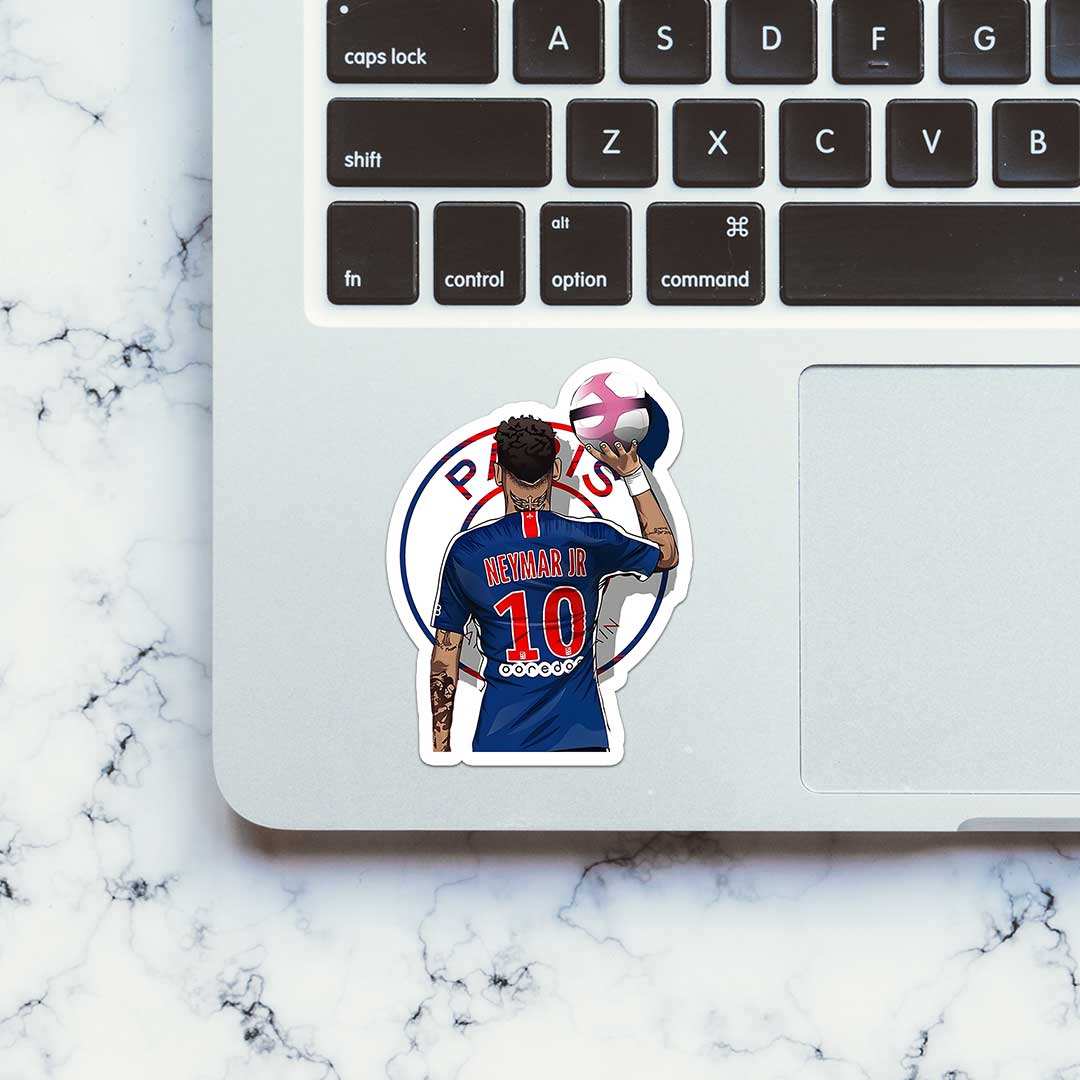 Neymar Sticker waterproof vinyl decal for laptop, bike, car & bottle