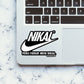 NIKAL Sticker waterproof vinyl decal for laptop, bike, car & bottle