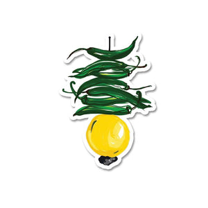Nimbu Mirchi Sticker waterproof vinyl decal for laptop, bike, car & bottle