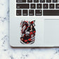 Ninja Duo Red Dragon Glitter Sticker - Glitter Stickers | STICK IT UP
