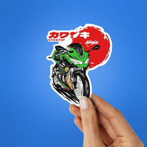Ninja zx Sticker waterproof vinyl decal for laptop, bike, car & bottle