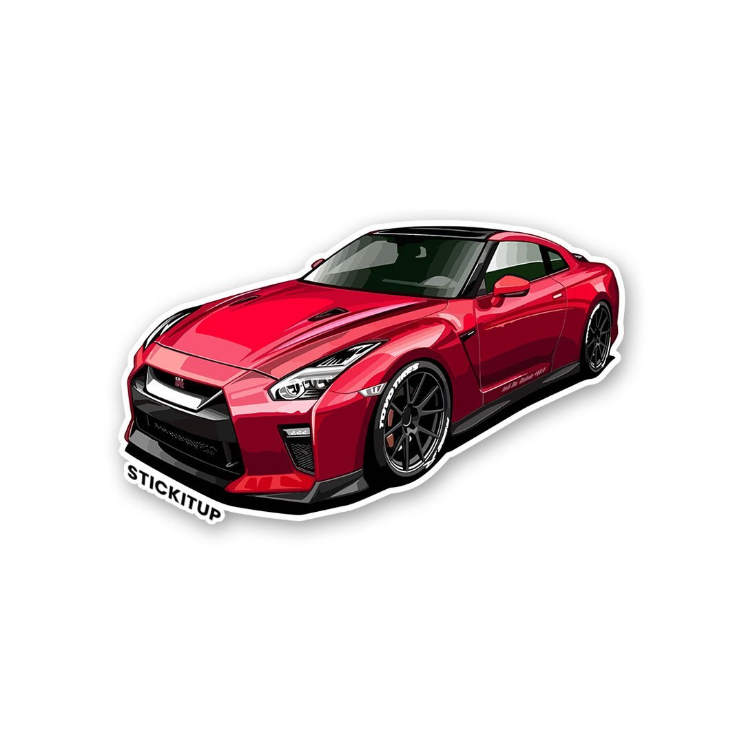 Nissan GTR Sticker waterproof vinyl decal for laptop, bike, car & bottle