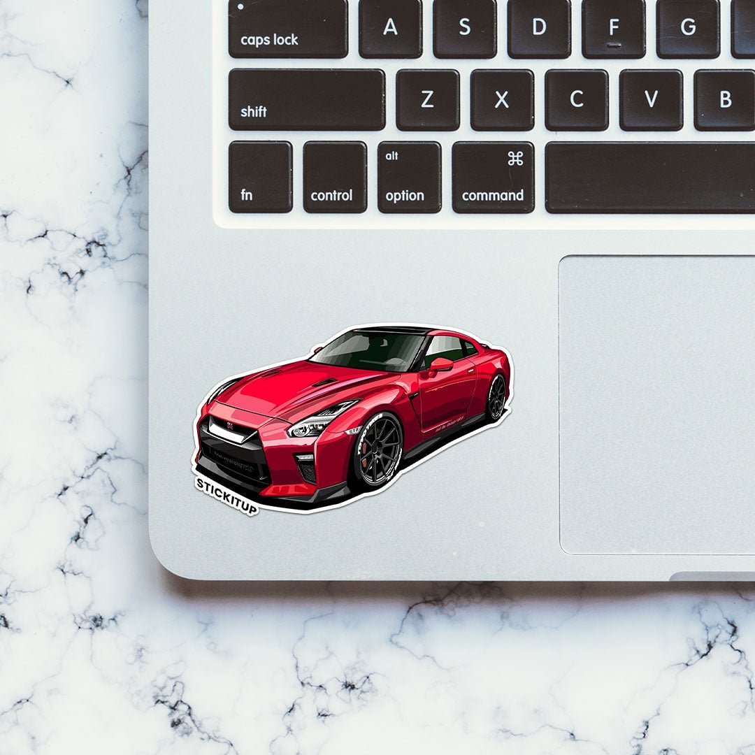 Nissan GTR Sticker waterproof vinyl decal for laptop, bike, car & bottle