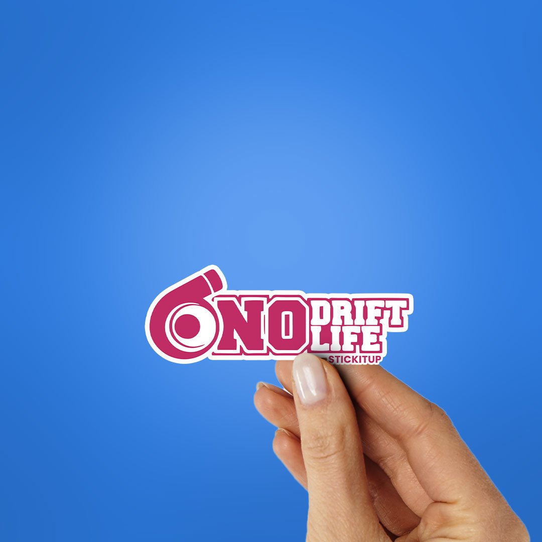 NO DRIFT NO LIFE Sticker waterproof vinyl decal for laptop, bike, car & bottle