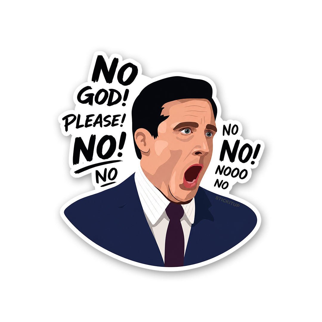 No God Please No Sticker - Stickers | STICK IT UP