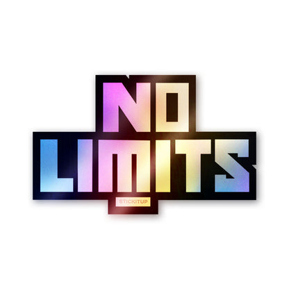 No Limits Bold Holographic Stickers
