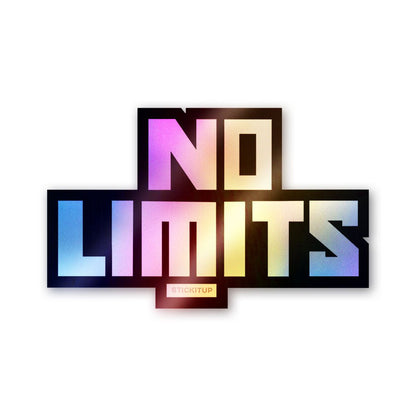 No Limits Bold Holographic Stickers - Holographic stickers | STICK IT UP