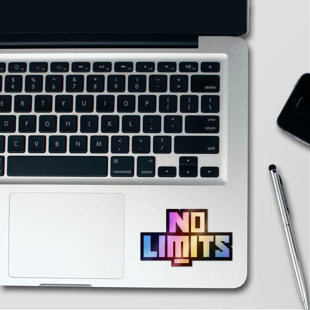 No Limits Bold Holographic Stickers - Holographic stickers | STICK IT UP