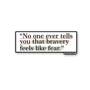 No one ever tells Sticker waterproof vinyl decal for laptop, bike, car & bottle