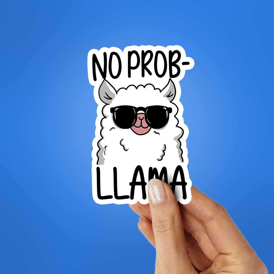 No Problem Sticker waterproof vinyl decal for laptop, bike, car & bottle