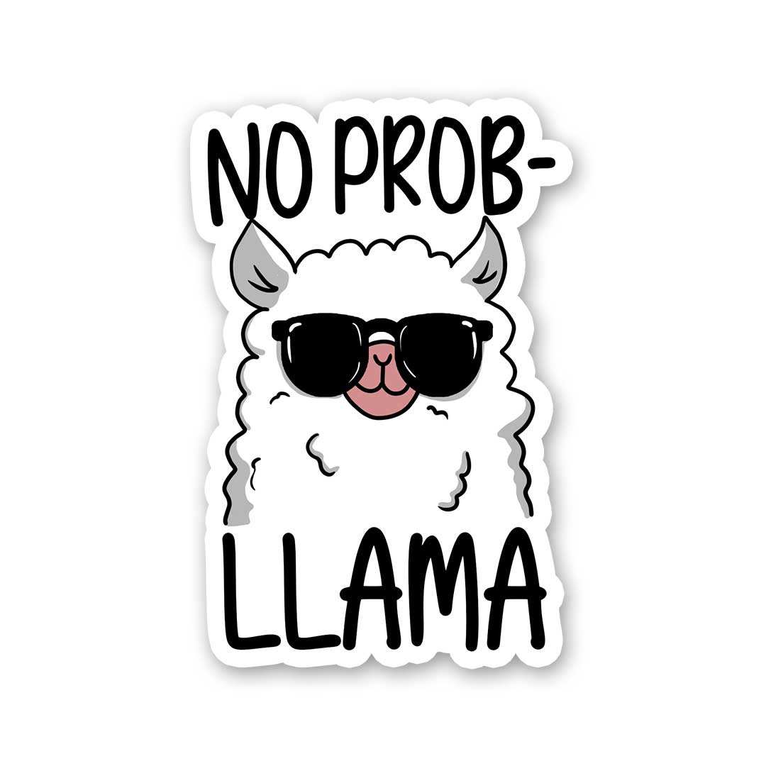 No Problem Sticker waterproof vinyl decal for laptop, bike, car & bottle