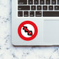 No Sliding Sticker Sticker waterproof vinyl decal for laptop, bike, car & bottle