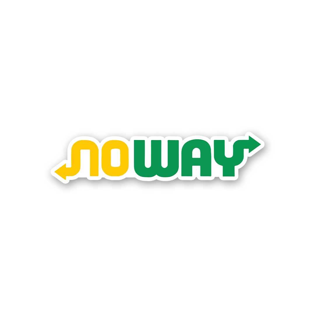 No Way Sticker - Stickers | STICK IT UP