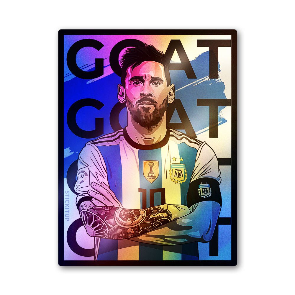No.10 GOAT Holographic Stickers - Holographic stickers | STICK IT UP