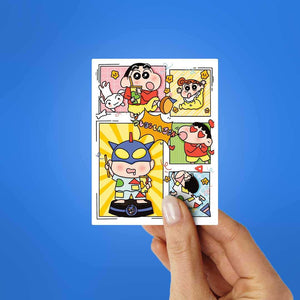 Nohara Sticker waterproof vinyl decal for laptop, bike, car & bottle