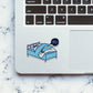 NOO!! Glitter Sticker waterproof vinyl decal for laptop, bike, car & bottle