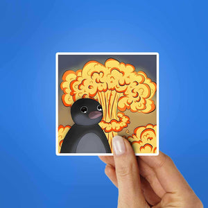 Noot Noot Sticker waterproof vinyl decal for laptop, bike, car & bottle