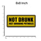 Not Drunk Just Avoiding Potholes Bumper Sticker waterproof vinyl decal for laptop, bike, car & bottle