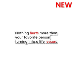 Nothing Hurts Sticker waterproof vinyl decal for laptop, bike, car & bottle