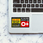 O Positive Sticker waterproof vinyl decal for laptop, bike, car & bottle
