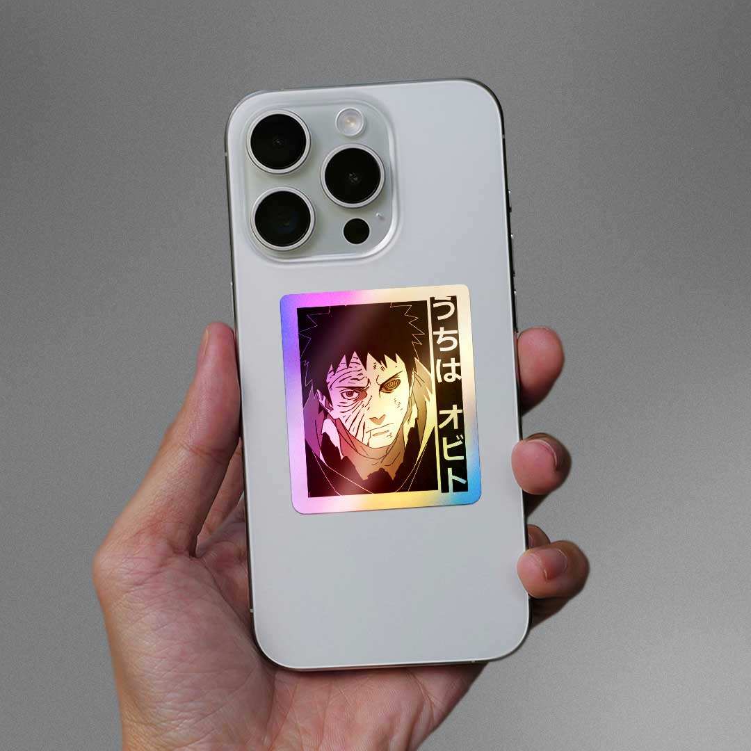 Obito Uchiha Holographic Sticker - STICK IT UP