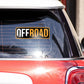 Off road Bumper Sticker waterproof vinyl decal for laptop, bike, car & bottle