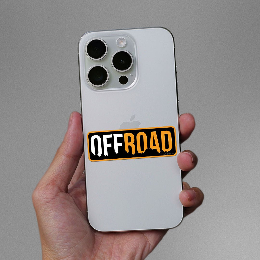 Offroad Sticker waterproof vinyl decal for laptop, bike, car & bottle