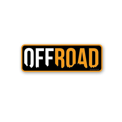 Offroad Sticker waterproof vinyl decal for laptop, bike, car & bottle