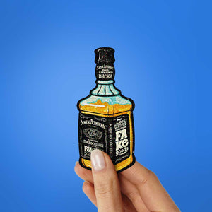 Old Whiskey Label Glitter Sticker - Glitter Stickers | STICK IT UP