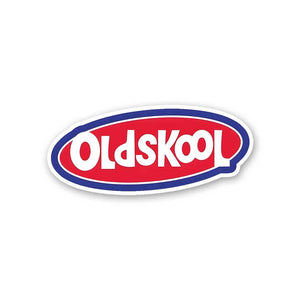 Oldskool Sticker waterproof vinyl decal for laptop, bike, car & bottle