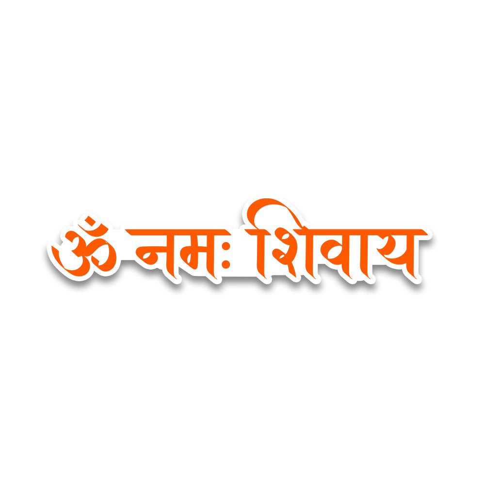 Om Namah Shivay Bumper Sticker waterproof vinyl decal for laptop, bike, car & bottle