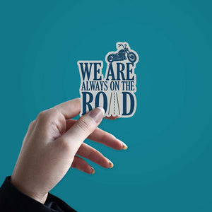 On The Road Sticker waterproof vinyl decal for laptop, bike, car & bottle