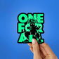 One For All Izuku Sticker waterproof vinyl decal for laptop, bike, car & bottle