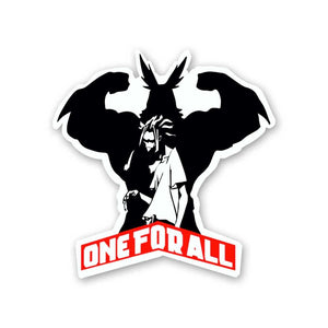 One For All Sticker waterproof vinyl decal for laptop, bike, car & bottle