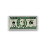One Hundred dollar Glitter Sticker waterproof vinyl decal for laptop, bike, car & bottle