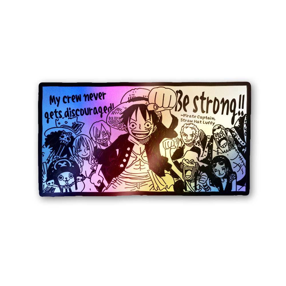 Pirate Crew Anime Holographic Stickers waterproof vinyl decal for laptop, bike, car & bottle