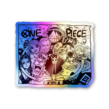 Pirate D Gang Holographic Stickers waterproof vinyl decal for laptop, bike, car & bottle