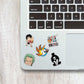 One Piece Mini Sticker Sheet waterproof vinyl decal for laptop, bike, car & bottle