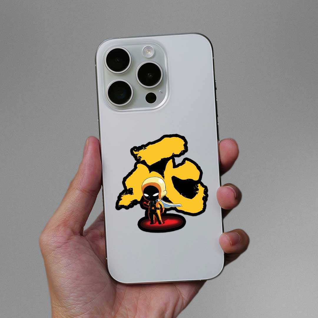 One Punch 0.1 Sticker waterproof vinyl decal for laptop, bike, car & bottle