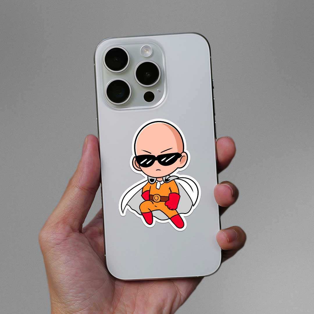 One Punch Sticker waterproof vinyl decal for laptop, bike, car & bottle