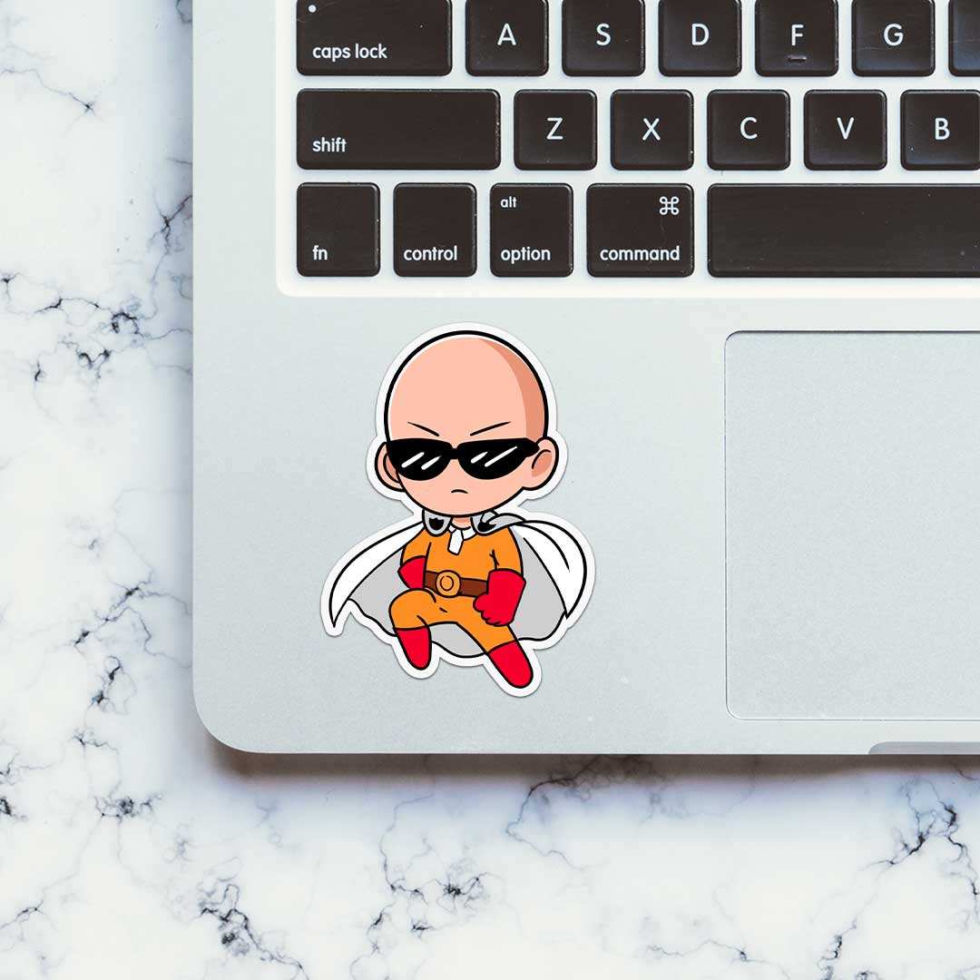 One Punch Sticker waterproof vinyl decal for laptop, bike, car & bottle