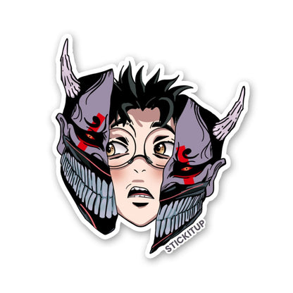 ONI KEN Sticker waterproof vinyl decal for laptop, bike, car & bottle