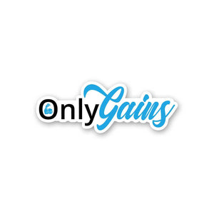 OnlyGains Sticker waterproof vinyl decal for laptop, bike, car & bottle