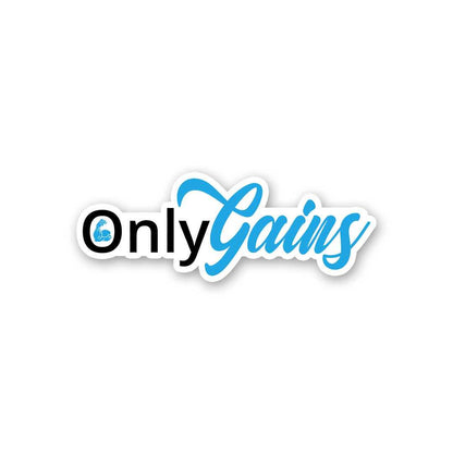 OnlyGains Sticker waterproof vinyl decal for laptop, bike, car & bottle
