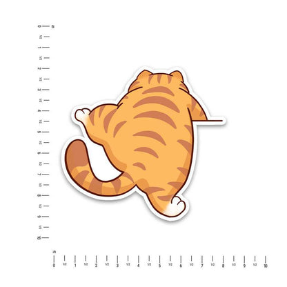 Orange Cat Bumper Sticker - STICK IT UP