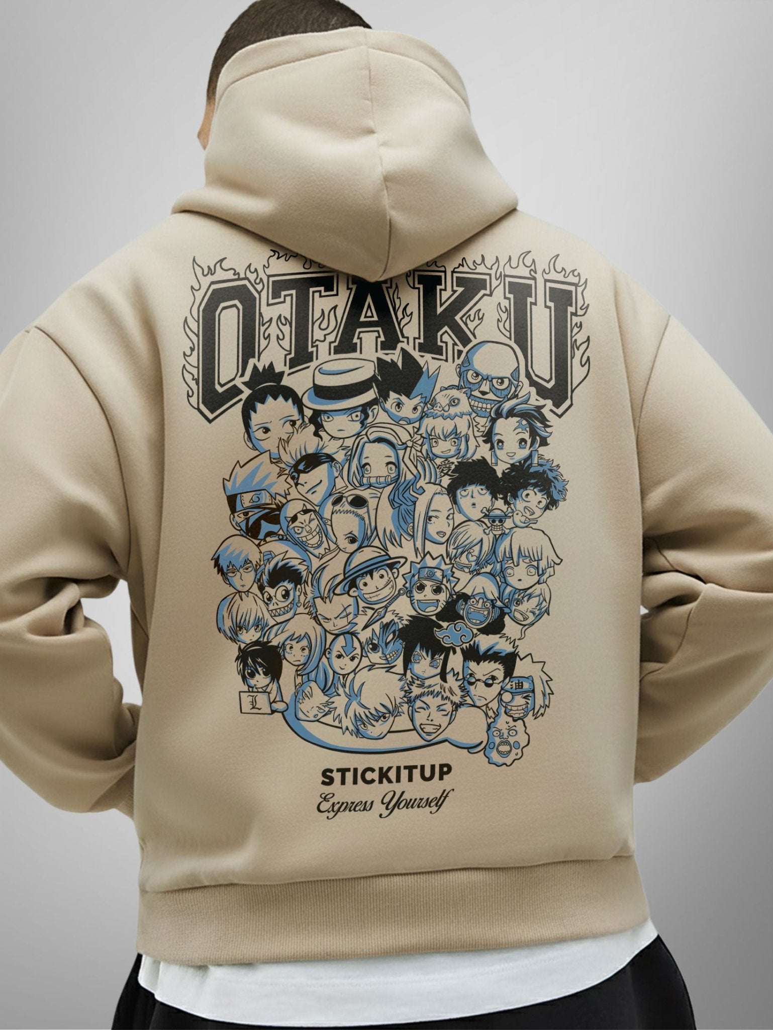 OTAKU OVERSIZED HOODIE - Premium oversized clothing by STICK IT UP